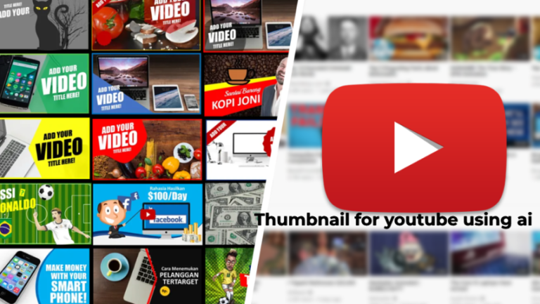 how to create thumbnail for Youtube using AI